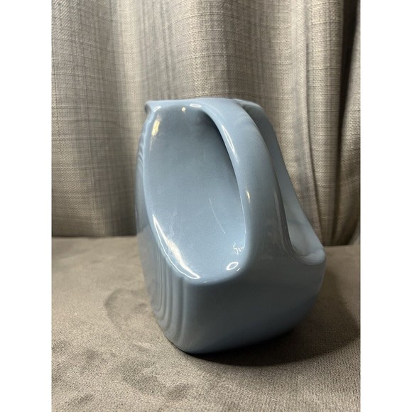 Fiesta Homer Laughlin Fiesta Ware Periwinkle Blue Disc Pitcher Retired Color 70s - Picture 4 of 9